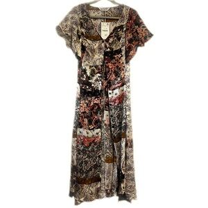 Floral Paisley Maxi Dress Zara NWT